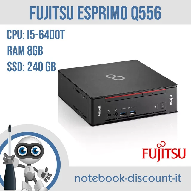 PC Fujitsu Esprimo Q556 Mini Schermo 22 " Intel G4400T RAM 32Go - Foto 5