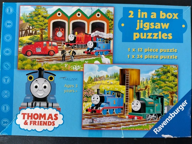 THOMAS THE TANK Engine & Friends Ravensburger Jigsaw Puzzles 2 in a box ...
