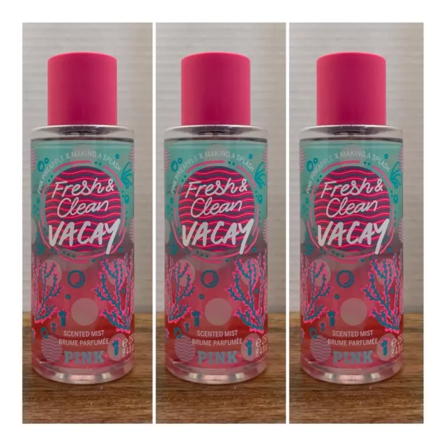 VICTORIA S SECRET PINK Fresh Clean Vacay Scented Mist 8.4 fl