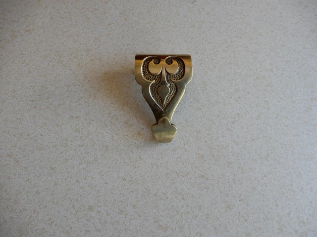 Vintage Brass Picture Rail Hook  (Heavy Duty).