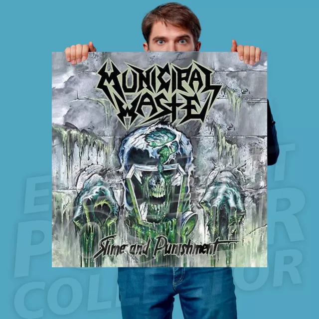 Municipal Waste Slime & Punishment 24x24 Album Cover Vinyl Poster