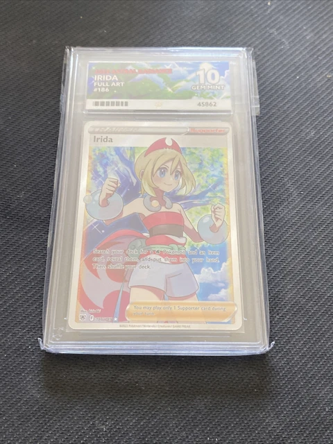 Pokemon | Irida #186 | Astral Radiance | Full Art | Ace Grading 10