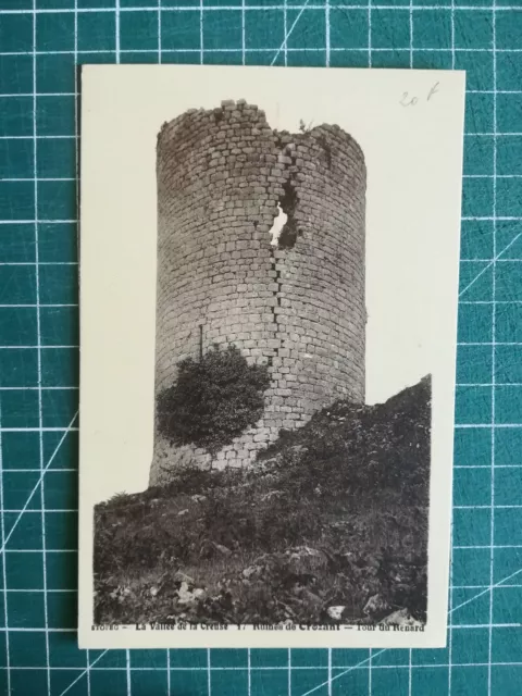 Xf103 CPA Circa 1920 Valley Of La Hollow - Tour / The Renard Ruines De Crozant