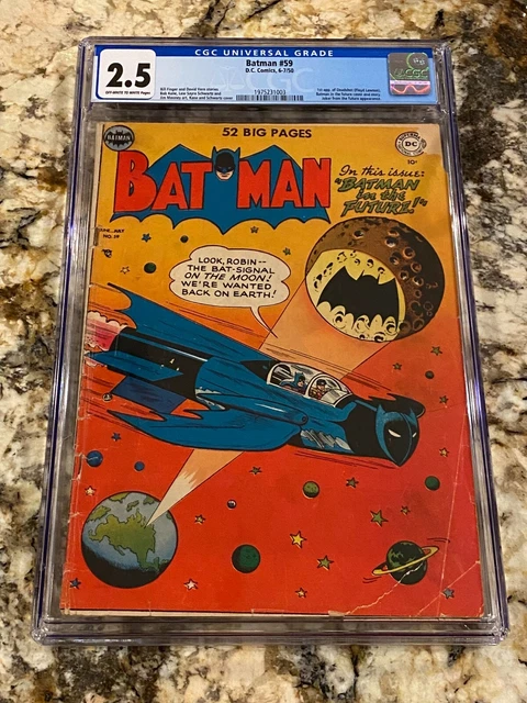 Batman #59 Cgc 2.5 Ow-White Pages 1St App Deadshot New Dc Universe Joker App Hot