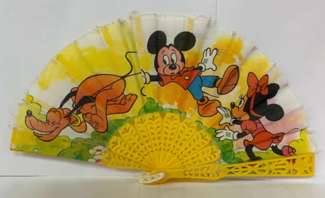 06039 Ventaglio Walt Disney - Topolino / Minnie / Pluto - Anni 60