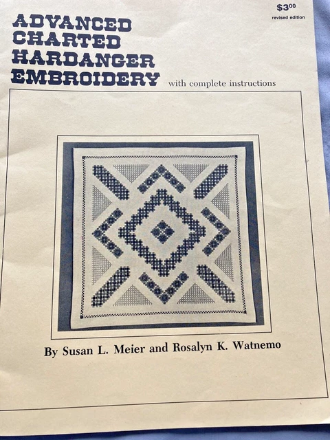 Bordado avanzado gráfico HARDANGER instrucciones completas Meier/Watnemo