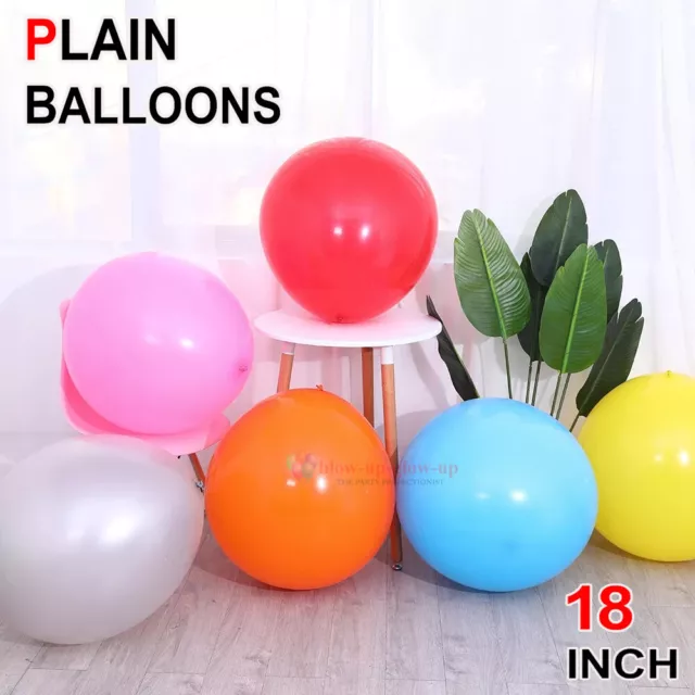 10X Round Latex Balloons 18 Inch Wedding Decor Helium Big Large Giant Ballon UK