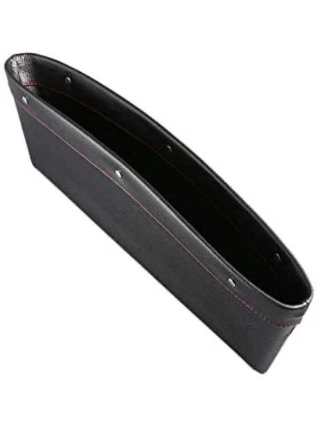 PU Leather Car Seat Interval Storage Box Bag Holder Organizer Caddy Catcher