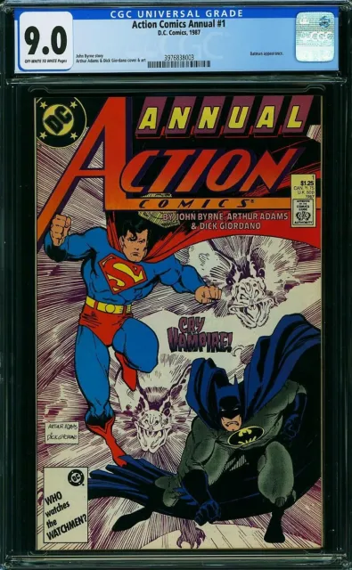 Action Comics Annual #1 (DC/1987) CGC 9.0 VF/NM (Superman & Batman app.)