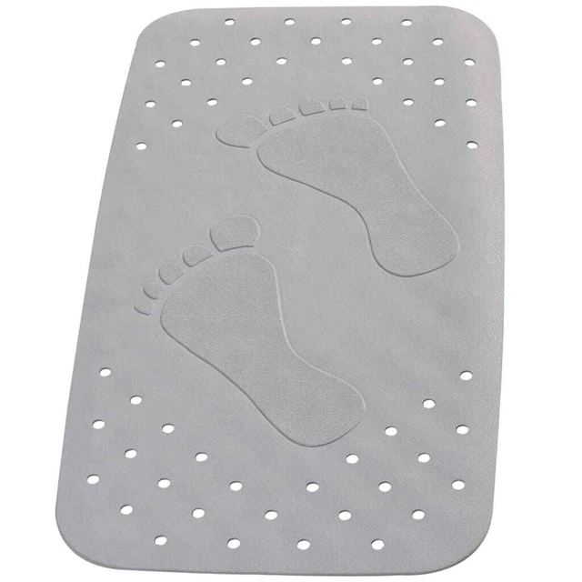 RIDDER Tappetino da Bagno Antiscivolo Plattfu? 72x38 cm Grigio 67087