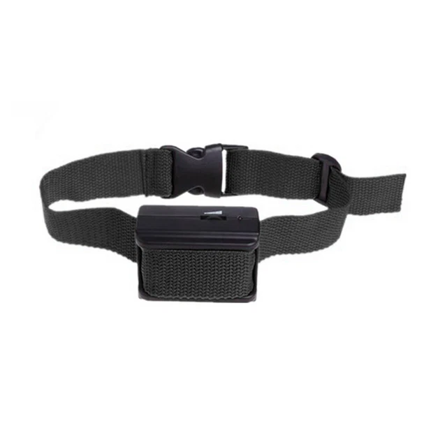 Collar de entrenamiento ultrasónico anti ladridos para perros con control de voz (negro)