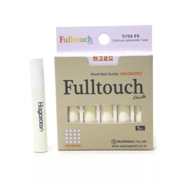 HAGOROMO Fulltouch Color Chalk 1 Box [5 Pcs / White]