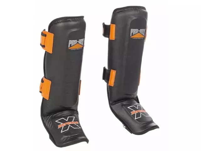 Pro Box Xtreme Muay Thai Shin Guards MMA Shin Step Guards Adult Junior Shin Pads