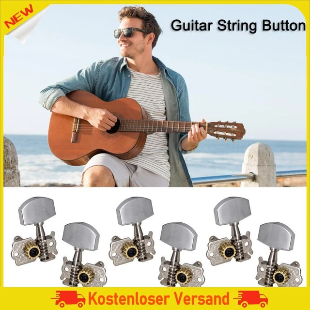 6pcs Guitar 3L 3R Open String Button Tuning Pegs Machine Head Key Peg Knobs