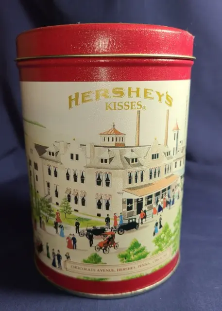 VTG  Hershey’s Kisses  Tin Canister 1990 Hometown Series Canister #4 Good Cond