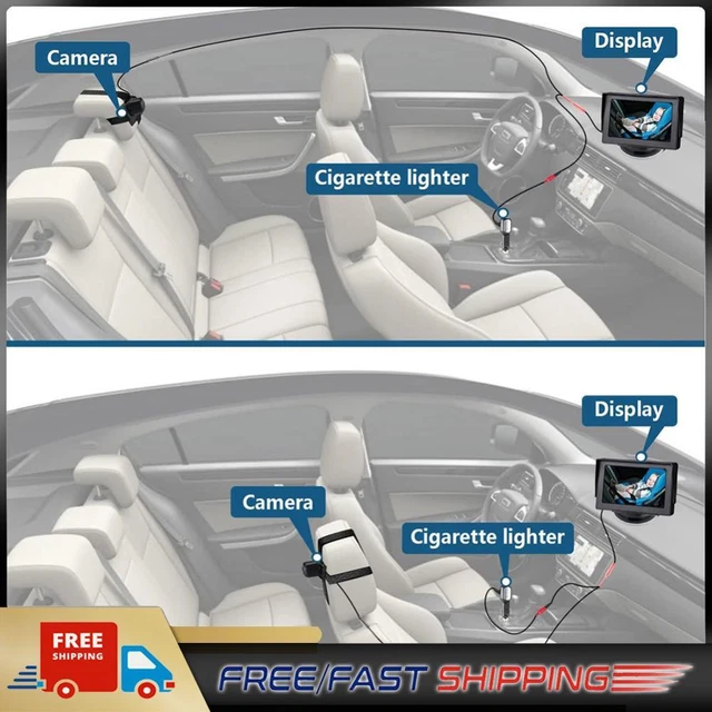 Specchio auto bambino comodo monitor vista posteriore auto 4,3 pollici schermo pieghevole