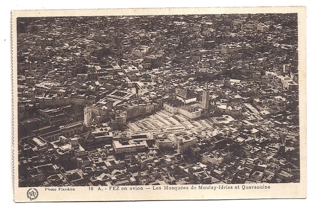 fez en avion ,les mosquées de moulay-idriss et quaraouine