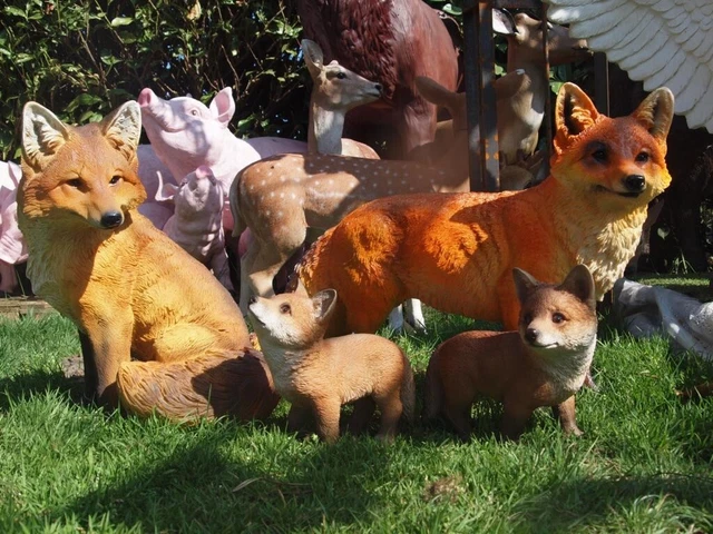 Dekofigur Kalb Stehend – Realistische Gartendeko Aus Frostfestem Harz, 46x32 Cm