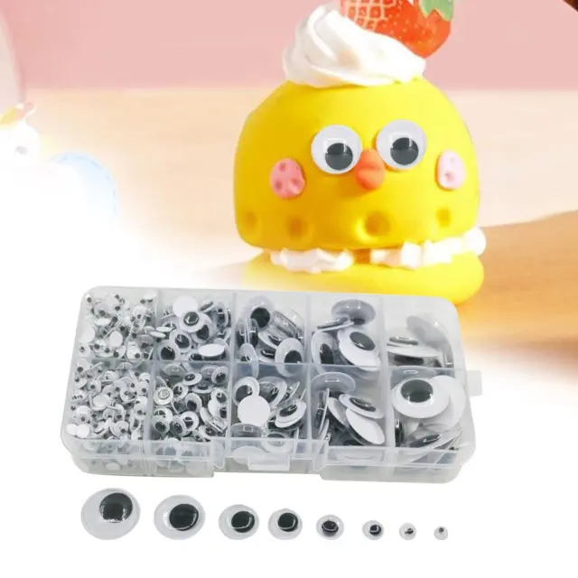 730x Stick on Googly Wiggle Eyes DIY Doll Eyes for Shakers Chairs Shoes