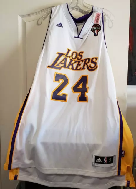 Rare Adidas NBA Los Angeles LA Lakers Kobe Bryant Hollywood Nights Jersey  EUC XL