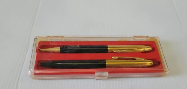 Redipen And Redipoint Pen And Pencil Set In Original Case Vintage