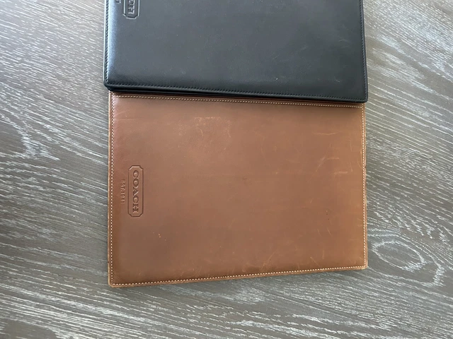 2 Leather coach padfolios Black And Brown’s