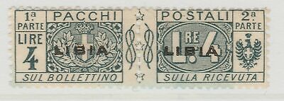 Italy Colony Libia Parcel Post 1915-24 4L Sass 9h MH* A18P47F719 