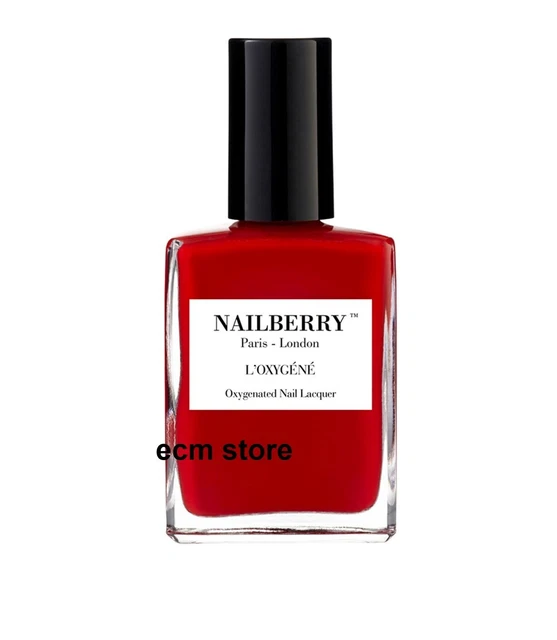 Vernis à Ongles Nailberry L'Oxigéné Mystique Red 15ml - Neuf, Fabriqué En France