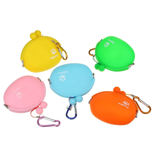 Animale domestico cane cuccioli allenamento all'aperto esca borsa cibo snack clip silicone DE