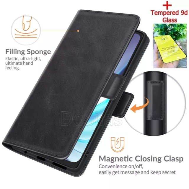 Tapa Cuero Funda para Teléfono Motorola Moto G30 G50 Magnético Cartera + Soporte