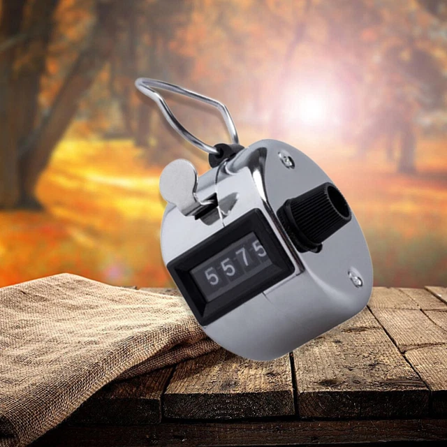 4 STÜCKE Heavy Duty Metallic 4-stellige Anzahl Clicker Hand Tally Counter Sport