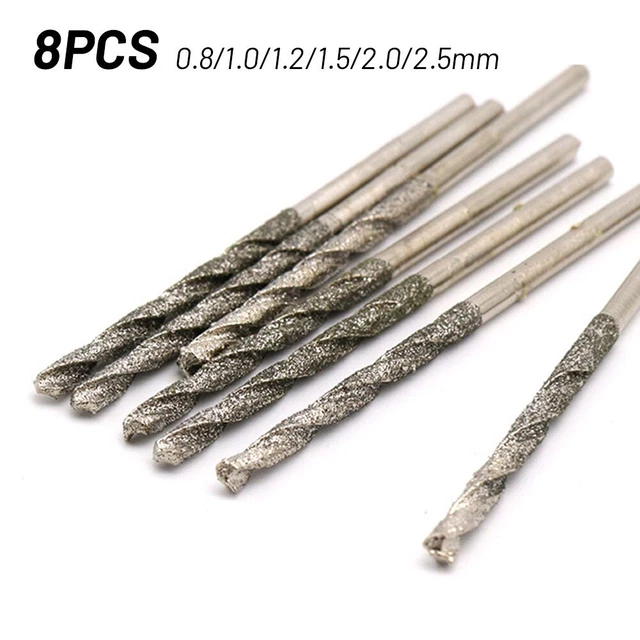 Haute Qualité Tout Neuf Perceuse Joaillerie 8pcs Revêtu Diamant Perceuse