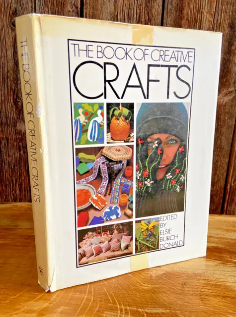 Vintage Book of Creative Crafts 70s Macrame Rug Making Embroidery Knitting