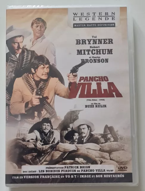 Pancho Villa. Y. Brynner, R. Mitchum, C. Bronson. DVD. Neuf sous blister.
