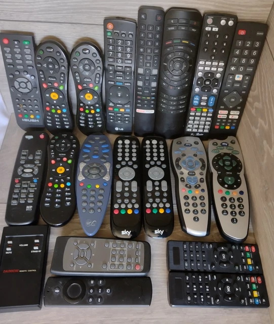 Remote Control Assorted JOB LOT OF Assorted TV Video Remote Controls X20 £25.00 - PicClick UK