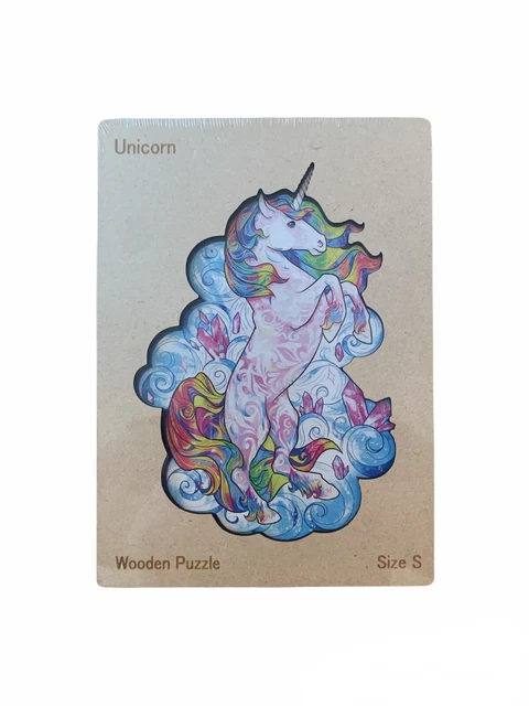CGMIA Unicorn 3D Wooden Jigsaw Puzzle, Best Gift for Adults and Kids