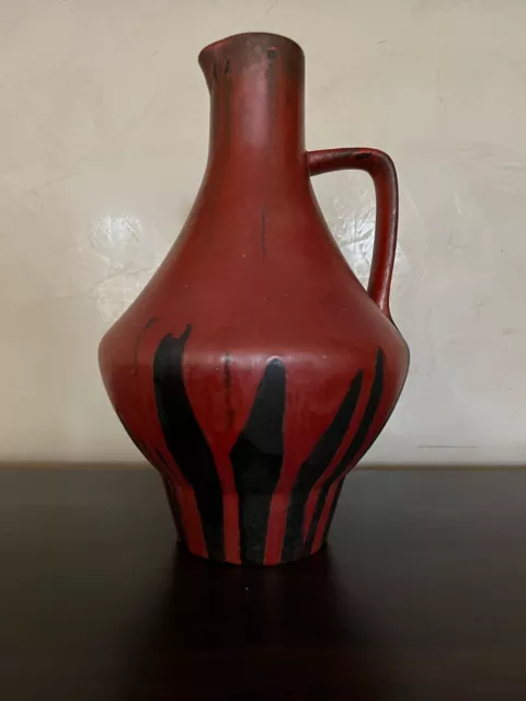 Rare 60´s design Ceramano  Keramik pottery  vase " Stromboli " 212 