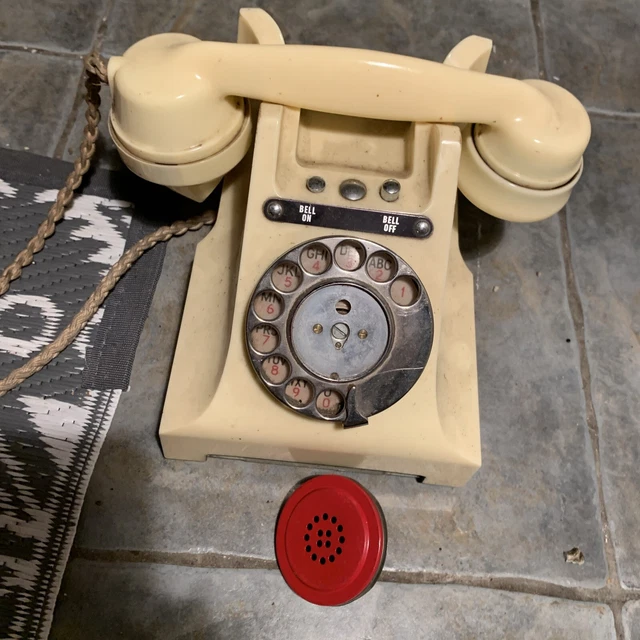 LOVELY VINTAGE IVORY White Telephone Bell On/off 1940s GPO Restoration