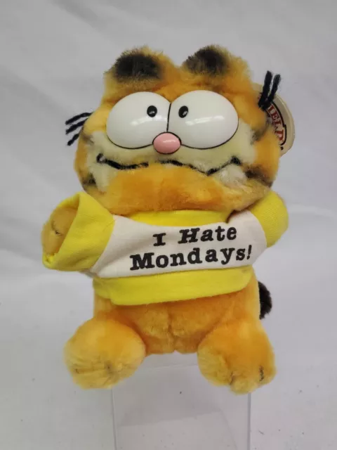 Vtg GARFIELD I Hate Mondays Dakin Plush Stuffed Animal 📦