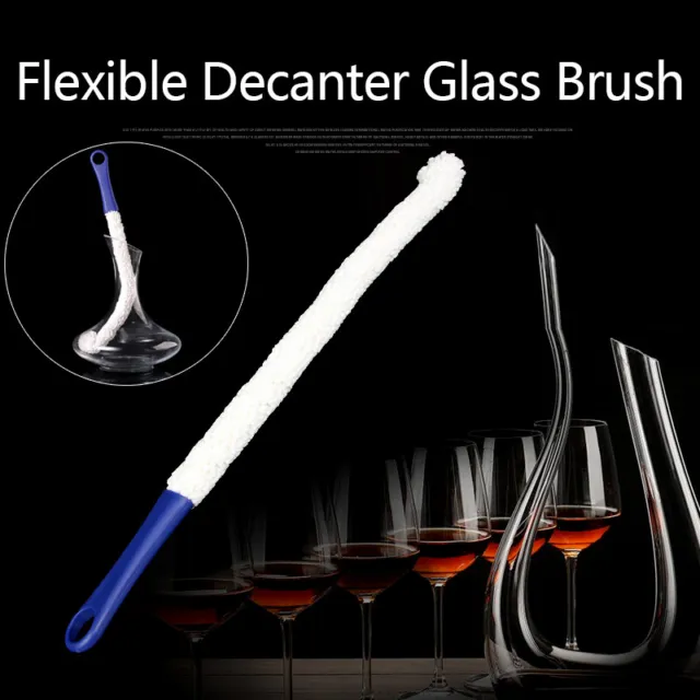Multi-function Long Cleaning Brush Foam Bottle Decanter Wine Glass Bar Kitchen