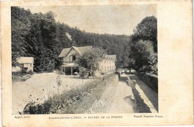 CPA BAGNOLES-de-l'ORNE - Entrée de la Piscine (355339)