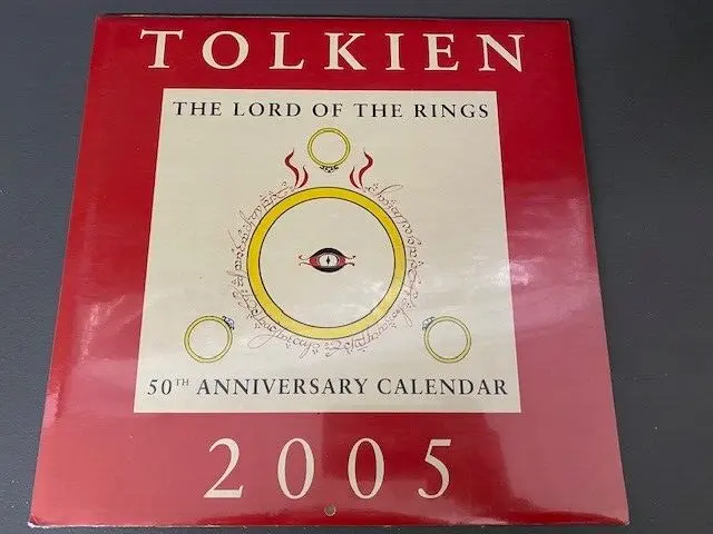 Tolkien The Lord of the Rings 50th Anniversary Calendar 2005 UNOPENED - GREAT