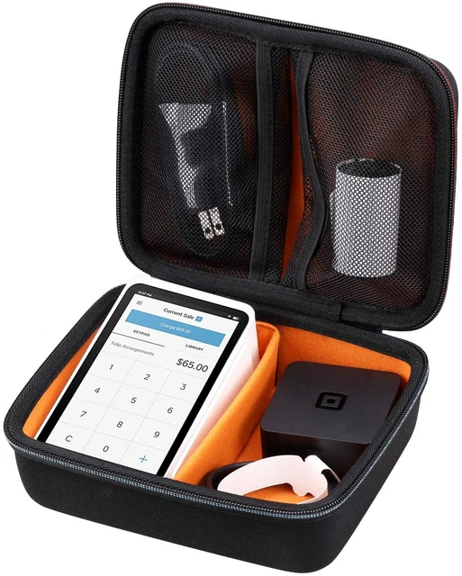 Mchoi Hard EVA Travel Case for Square Terminal, Printer Paper and Accessories,