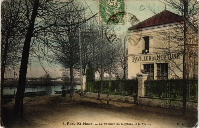 CPA Parc-St-MAUR - Le Pavillon de Neptune et la Marne (659541)