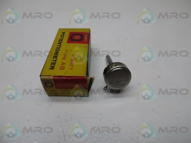 Potentiomètre Ohmite Cu1052 * Neuf En Boite * 2