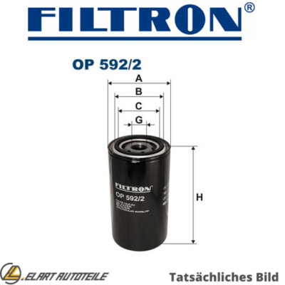 FILTRO OLIO per International Harv Dennis Maxxum 6t 590 Elite 2 isbe 275 4 FILTRON 