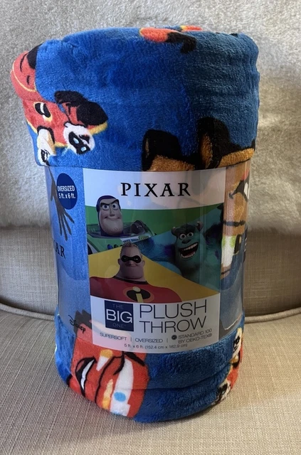 NEW DISNEY PIXAR Cars Monsters Inc Toy Story BIG ONE Plush Throw ...