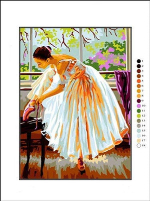 Hudemas Kit Mezzo Punto Completo Mulino in Estate Mis 70x54cm cod 701 