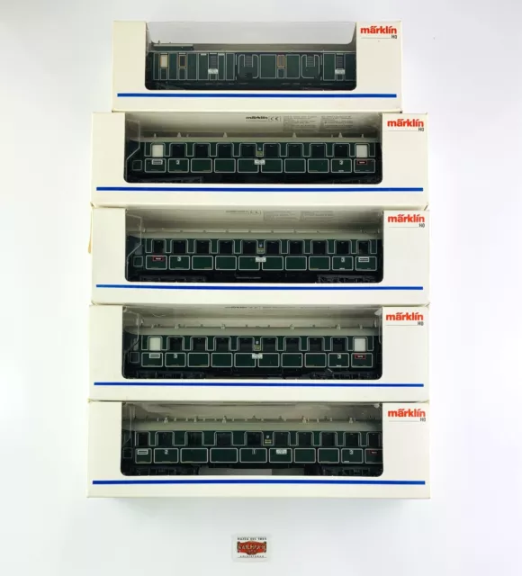 JM482 - Marklin H0 41351x3/41361/41371 - Lot 5 Autos K.Bay.sts.b