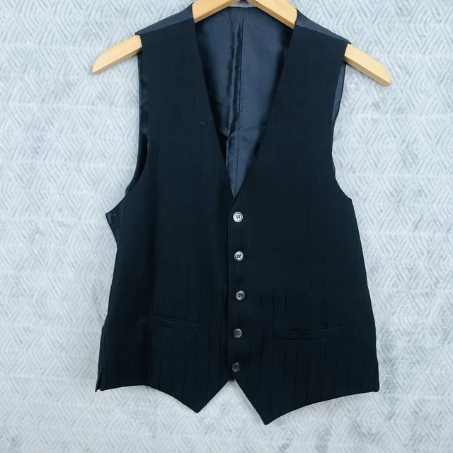 Gilet Homme David Saddler Taille 48 - Bleu Classique, Dos Ajustable, Pour Costume Ou Tenue Chic